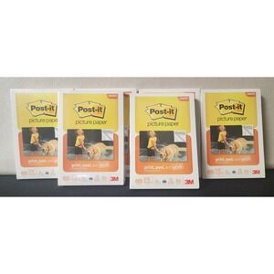 3M Post-it Picture Paper Print Peel And Stick 65 Sheets X 6 Matte New